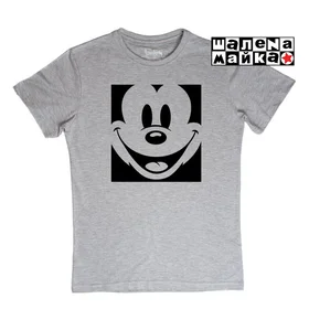 Прикольные футболки: Swag Mickey Smile grey